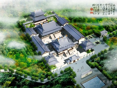 惠东依云寺建筑规划设计图