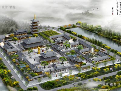惠东寺庙建筑总体规划方案