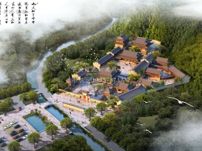 惠东资教寺总体建筑规划方案图