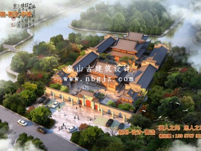 惠东天福寺重建规划效果图